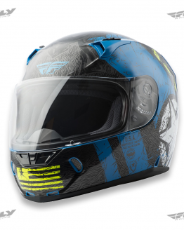 Fly Racing Revolt FS Liberator - BlueHi-Viz Helmet 1