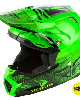 Fly Racing Toxin MIPS Embargo Helmet - Neon Green Black 2