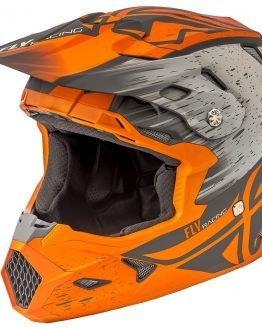 Fly Racing Toxin Resin Helmet - Orange Khaki 2